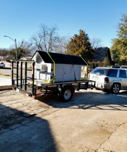 POWERTEC 8 Inch Heavy Duty Swivel Caster Wheels, Pneumatic Plate Casters with Rubber Knobby Tread for Workbench, Dolly, Cart, Trolley, Wagon & Chicken Coop, Large Castor Wheels, 1pk (17051) Swivel, 1pk 29 C1CSO1uFKNS 3