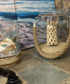 Impress Life Decorative String Lights, Sea Glass Festive Beach Themed 10 ft 40 LEDs Battery&USB Cord Operated Eco-Friendly with Multi-Function Remote for Tent Wedding Nursery Bedroom Party Ornament 56 C1Egw76B KS