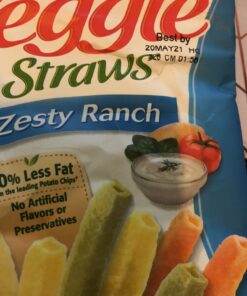 Sensible Portions Garden Veggie Straws, Ranch, Snack Size, 1 Oz (Pack of 24) Zesty Ranch 1 Ounce (Pack of 24) 20 C1F9yaLFIFS