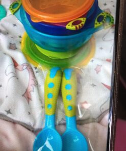 Best Suction Baby Bowls for Toddlers-Toddler Bowls Baby Feeding Set with Baby Utensils | Bonus Baby Spoons and Baby Fork | to Go Baby Bowl with Secure Lids | Suction Plates | BPA Free Suction Bowl 21 C1GOw3M0 PS