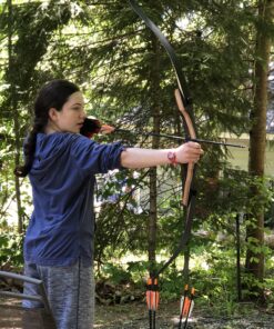 TIGER ARCHERY 30Inch Carbon Arrow Practice Hunting Arrows with Removable Tips for Compound & Recurve Bow(Pack of 12) Orange White 29 C1GXkjmvAdS