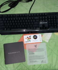 Razer BlackWidow Elite Mechanical Gaming Keyboard: Orange Mechanical Switches - Tactile & Silent - Chroma RGB Lighting - Magnetic Wrist Rest - Dedicated Media Keys & Dial - USB Passthrough 31 C1HPsVUmBCS