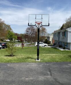 Silverback 54" and 60" In-Ground Basketball Systems with Adjustable-Height Tempered Glass Backboard and Pro-Style Breakaway Rim SB60 Basketball System 71 C1HYN5T9LMS