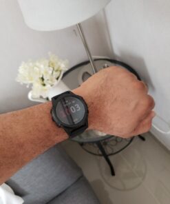 Garmin fenix 5 Plus, Premium Multisport GPS Smartwatch, Features Color Topo Maps, Heart Rate Monitoring, Music and Contactless Payment, Black with Black Band 8 C1IPlA1XPWS