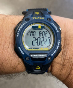 Timex Men's T5K413 Ironman Classic 30 Oversized Black/Blue 25 C1IlgFitKS