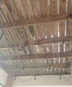 Lemontec Commercial Grade Outdoor String Lights with 15 Hanging Sockets - 48 Ft Black Weatherproof Cord Weatherproof Strand for Patio Garden Porch Backyard Party Deck Yard – S14 Black 43 C1J yVzXWkS