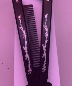 Funtuan Dragon Totem Stainless Steel Practice Butterfly Knife Trainer and Comb Knife Trainer (Black) 46 C1J9ahdOLYS