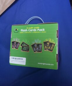 Star Right Math Flash Cards Set of 4 - Addition, Subtraction, Division, & Multiplication Flash Cards - 4 Rings - 208 Math Flash Cards - Ages 6+ - Kindergarten, 1st, 2nd, 3rd, 4th, 5th & 6th Grade 49 C1JEj8N94YS