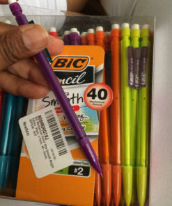 BIC Xtra-Smooth Mechanical Pencils with Erasers (MPCE40-BLK), Bright Edition Medium Point (0.7mm), 40-Count Pack, Bulk Mechanical Pencils for School or Office Supplies, Gifts for Students Xtra-Smooth Bright Edition 48 C1JKo5ZfmrS