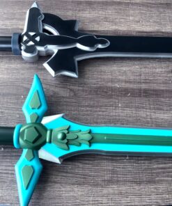 Sword Art Online Kirito Kirigaya Dark Repulsor Elucidator Foam LARP Sword Set 22 C1KFh0JlfuS