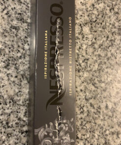 Nespresso Capsules OriginalLine, Ristretto Intenso, Dark Roast Coffee, Coffee Pods, Brews 1.35 Ounce (ORIGINALLINE ONLY), 10 Count (Pack of 5) 10 Count (Pack of 5) 28 C1KauS8NF3S