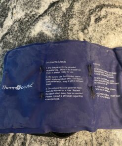 TheraPAQ Reusable Ice Pack - 14x6 Hot/Cold Gel for Shoulder, Knee, Back, Ankle Relief Gel Pack & Flexible Strap 35 C1KcvuWolsS