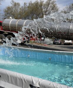 Intex 24ft X 12ft X 52in Ultra Frame Rectangular Pool Set with Sand Filter Pump, Ladder, Ground Cloth & Pool Cover 24 ft x 12 ft x 52 in 52 C1KfXj3sUrS