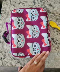 Bentology Lunch Box for Girls - Kids Insulated, Durable Lunchbox Tote Bag Fits Bento Boxes, Containers w/Lids, Jars & Bottles, Back to School Reusable Lunch Sleeve Keeps Food Hotter or Colder Longer Kitty 24 C1KmmhWZ6WS