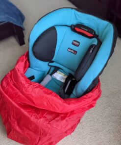 J.L. Childress Gate Check Bag - Air Travel Bag - Fits Convertible Car Seats, Infant carriers & Booster Seats, Red 43 C1KoyjSNfuS