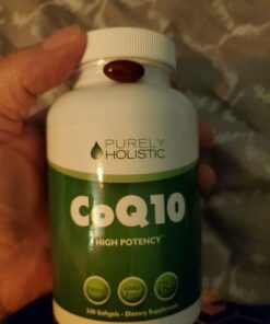 Purely Holistic CoQ10 100mg - 240 SoftGels - 8 Month Supply - Ubiquinone Coenzyme Q10 Supplement - with Organic Olive Oil - Soy Free Co Q 10 - Made in The USA 37 C1KyXhHQeQS
