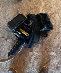 CLC Custom Leathercraft 1608 Electrician's Comfort Lift Combo Tool Belt, 28 Pocket,Black 36 C1L25SEIAhS