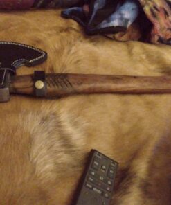 AX-7000 Custom Gift Forged Carbon Steel Viking Axe with Rose Wood Shaft, Tracker Knife Included (0019) 17 C1LjukCm PS