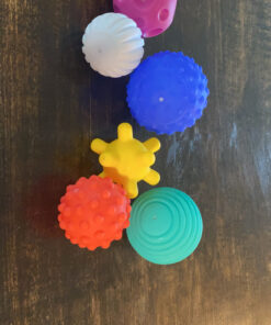 Infantino Textured Multi Ball Set - Toy for Sensory Exploration and Engagement for Ages 6 Months and up, 6 Piece Set 32 C1M RQkMlvS