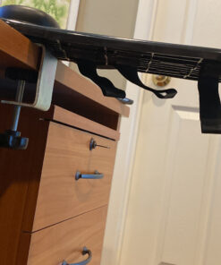 Premium Adjustable Computer Wrist Rest Armrest - Desk and Chair Dual Purpose Attachable Home&Office Computer Arm Support - Ergonomically Designed Mouse Pad Arm-stand Desk Extender (Black) 41 C1M4wvryHRS