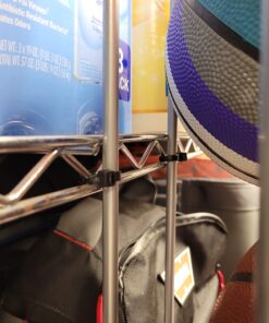 Rubbermaid Garage FastTrack Vertical Ball Rack, Satin Nickel, Wall Mounted Storage System, Holds up to 50 pounds, for Home/Garage 49 C1MIsNMJqmS