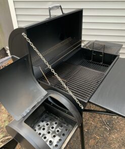 Royal Gourmet CC1830S 30" BBQ Charcoal Grill and Offset Smoker | 811 Square Inch cooking surface, Outdoor for Camping | Black Grill & Smoker 54 C1MptuYXjS 1