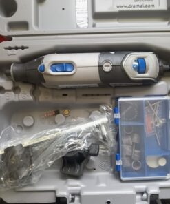 Dremel 4000-2/30 Variable Speed Rotary Tool Kit - Engraver, Polisher, and Sander- Perfect for Cutting, Detail Sanding, Engraving, Wood Carving, and Polishing- 2 Attachments & 30 Accessories 4000 Rotary Tool + 32 Accessories 57 C1N3uY18xhS