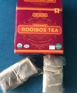 Rooibos Tea, USDA Certified Organic Tea, MY RED TEA. Tagless South African, 100% Pure, Single Origin, Natural, Farmer Friendly, GMO and Caffeine Free (80) 6.8 Ounce (Pack of 1) 37 C1N9zsqqiS