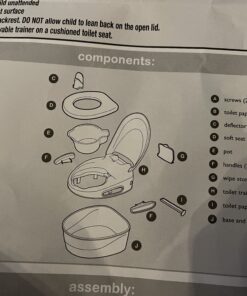 Summer Infant Step by Step Potty, Pink - 3-in-1 Potty Training Toilet - Features Contoured Seat, Flushable Wipes Holder and Toilet Tissue Dispenser, 13x9.5x15.5 Inch (Pack of 1) 1 Count (Pack of 1) 37 C1OO6oL0gkS
