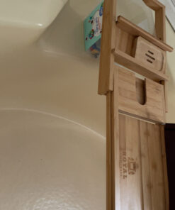 ROYAL CRAFT WOOD Luxury Bathtub Caddy Tray, One or Two Person Bath and Bed Tray, Bonus Free Soap Holder (Natural Bamboo Color) (Natural) Natural (Classic) 50 C1Oh4u01q9S