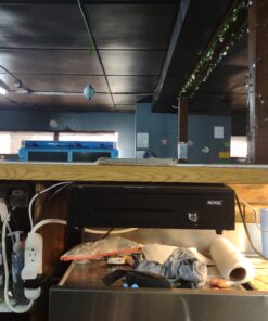 Cash Register Drawer for Point of Sale (POS) System with Removable Coin Slots, 5 Bill/6 Coin, 24V, RJ11/RJ12 Key-Lock, Media Slot, Black 5 Bill 6 Coin 19 C1PeDvuroIS