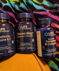 Life Extension Neuro-mag Magnesium L-threonate, Magnesium L-threonate, Brain Health, Memory & Attention, Gluten Free, Vegetarian, Non-GMO, 90 Vegetarian Capsules 90 Count (Pack of 1) 90 Capsule (Pack of 1) 45 C1QGNyVIp3S 1