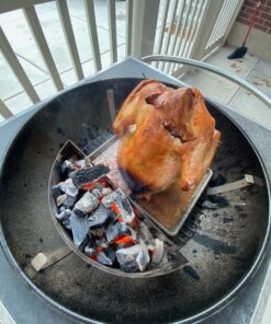 Sittin' Chicken & Turkey Ceramic Beer Can Roaster & Steamer Combo Pack- Easily Infuse flavors Into Your Meat- Wide Ceramic Base for Oven Or Grill Use- Great Meal Prep Accessories for BBQing & Grilling 29 C1QLpEybhkS