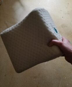 Cushy Form Knee Pillow for Side Sleepers - Standard Orthopedic Wedge Leg Pillow for Sleeping and Hip & Lower Back Pain - Contour Memory Foam Cushion for Pregnancy, Washable Cover & Travel Bag, White 47 C1REpAw9eDS