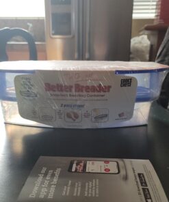 COOK'S CHOICE XL Original Better Breader Batter Bowl- All-in-One Mess Free Breading Station Tray for at Home or On-the-Go - Pour in Seasoning, Add Meat or Vegetables of Choice, & Just Shake 48 C1RUdEeIiGS
