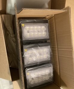 STASUN LED Flood Light Outdoor, 150W 13500lm Outdoor Lighting, 6000K Daylight White, IP66 Waterproof Outside Floodlight Exterior Security Light with 3 Adjustable Heads for Yard, Street, Parking Lot 38 C1SOyRxDiXS 1
