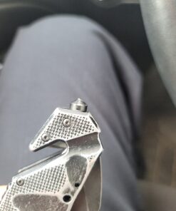 MTech USA – Spring Assisted Folding Knife – Black Stainless Steel Blade and Black Aluminum Handle with Rope Cutter, Glass Punch and Pocket Clip - Hunting, Camping, Survival, Tactical, EDC – MT-A845BK Black Blade 52 C1SsdIvWGAS