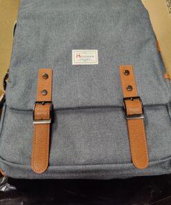 Modoker Vintage Laptop Backpack for Women Men,Travel Backpacks with USB Charging Port Fashion Backpack Fits 15.6Inch Notebook, Grey 42 C1TFSy0dV4S