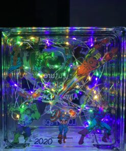 GDEALER 8 Pack 7.2 Feet 20 Led Fairy Lights Battery Operated Mini Silver Copper Wire Firefly String Lights for Christmas Bedroom Indoor Outdoor Wedding Mason Jar Dorm Decor DIY Costume Multi Color 8 Colors Mix 53 C1TaMIoDkTS