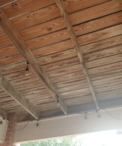 Lemontec Commercial Grade Outdoor String Lights with 15 Hanging Sockets - 48 Ft Black Weatherproof Cord Weatherproof Strand for Patio Garden Porch Backyard Party Deck Yard – S14 Black 45 C1TjPwfVMVS