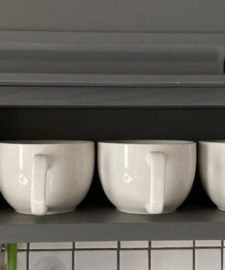 Norpro My Favorite Jumbo Porcelain Mugs, Set of 2, White 2 Count (Pack of 1) 39 C1TsSDnN7HS