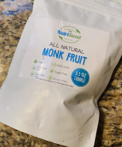 NatriSweet Organic Monk Fruit Extract, 3.5 oz, Pure Monk Fruit Sweetener Organic with No Erythritol, No Fillers, Zero Calories, Pure Monkfruit Sweetener for Keto and Paleo Diet, 322 Servings 38 C1TvZMRx5gS
