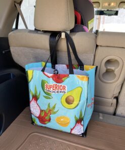 IPELY Universal Car Vehicle Back Seat Headrest Hanger Holder Hook for Bag Purse Cloth Grocery (Dark Beige -Set of 2) Dark Beige 40 C1UnXIXA4WS