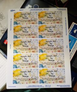 Avery Printable Business Cards, Inkjet Printers, 90 Cards, 2 x 3.5, Clean Edge, Heavyweight (28878) Matte White 30 C1W3AFaMJVS