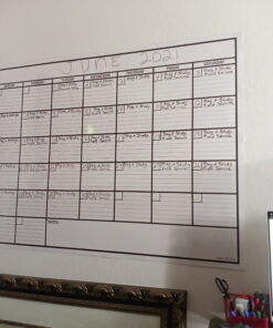 Large Dry Erase Calendar for Wall | Large Wall Calendar Dry Erase Monthly | 1M 17x26, 24x36, 36x48, & 3M 40x17 | Dry Erase Calendar Board for Wall | Whiteboard Calendar | Calendar Whiteboard | White Large (36" * 48") 38 C1W6h4k0TIS