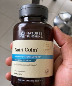 Nature's Sunshine Nutri-Calm - Herbal Stress Relief Supplement, Natural Relief for Adults, Happy Pills for Stress, Sleep & Mood Support, Mood Boost - 100 Tablets 100 Count (Pack of 1) 18 C1WOZ58qYS