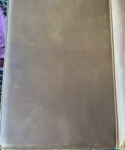 AZXCG Leather Portfolio Binder,3 Ring Binder Padfolio with Zipper fits up to 13.3" Laptop, Professional Organizer, Business Folder with Clipboard, Leather Notepad Holder Brown Graduation Gift Standard 51 C1XduQEPDlS