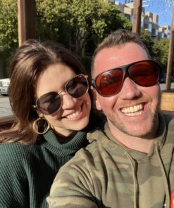 BluBlocker, Black Original Aviator Sunglasses with Scratch Resistant Lens | Blocks 100% of Blue Light and UVA & UVB Rays | Retro | Gender Neutral - for Men, Women & Everyone | 2701K | 20 C1XmsWR50S