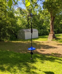 Squirrel Products Heavy Duty Plastic Tree Swing - Disc Rope Swing with Leg Protectors - Additions & Replacements - Outdoor Play Equipment - Blue 15 C1amQ642hKS