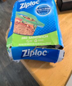 Ziploc Sandwich and Snack Bags, Storage Bags for On the Go Freshness, Grip 'n Seal Technology for Easier Grip, Open, and Close, 280 Count 37 C1b1ALxwnPS